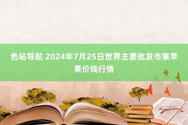 色站导航 2024年7月25日世界主要批发市集苹果价钱行情