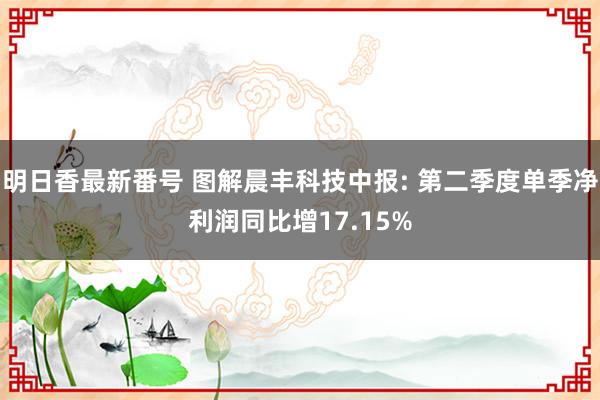 明日香最新番号 图解晨丰科技中报: 第二季度单季净利润同比增17.15%