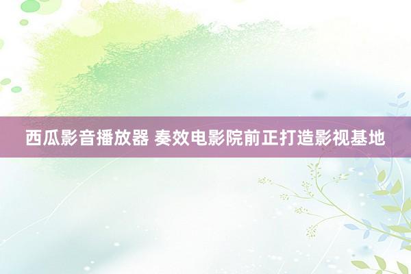 西瓜影音播放器 奏效电影院前正打造影视基地